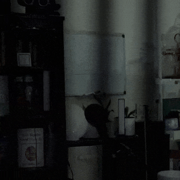 A video of banding that shows black stripes slowly moving across the screen